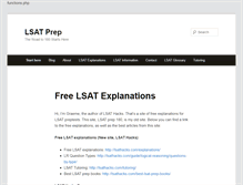 Tablet Screenshot of lsatprep180.com